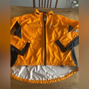 Showers Pass Lightweight Cycling Wind Rain Jacket Orange Gray Men’s XXL Preowned